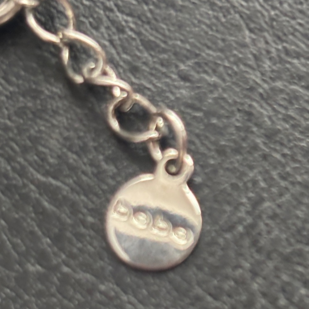 Elegant Bebe Silver Charm Statement Necklace - image 2